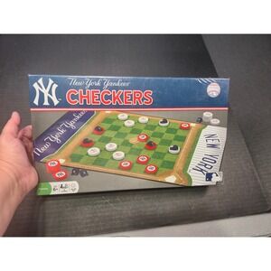 New York Yankees Checkers Board Game MLB Masterpieces 41467 New Sealed